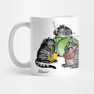 B Kliban Cat guitar Mug